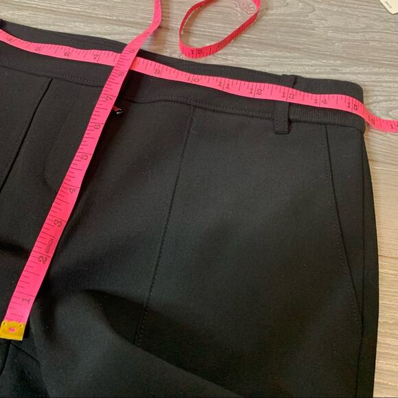 Tibi black Anson Stretch Rib Insert Loden Riding Pants Trousers sz 2 - Picture 6 of 9